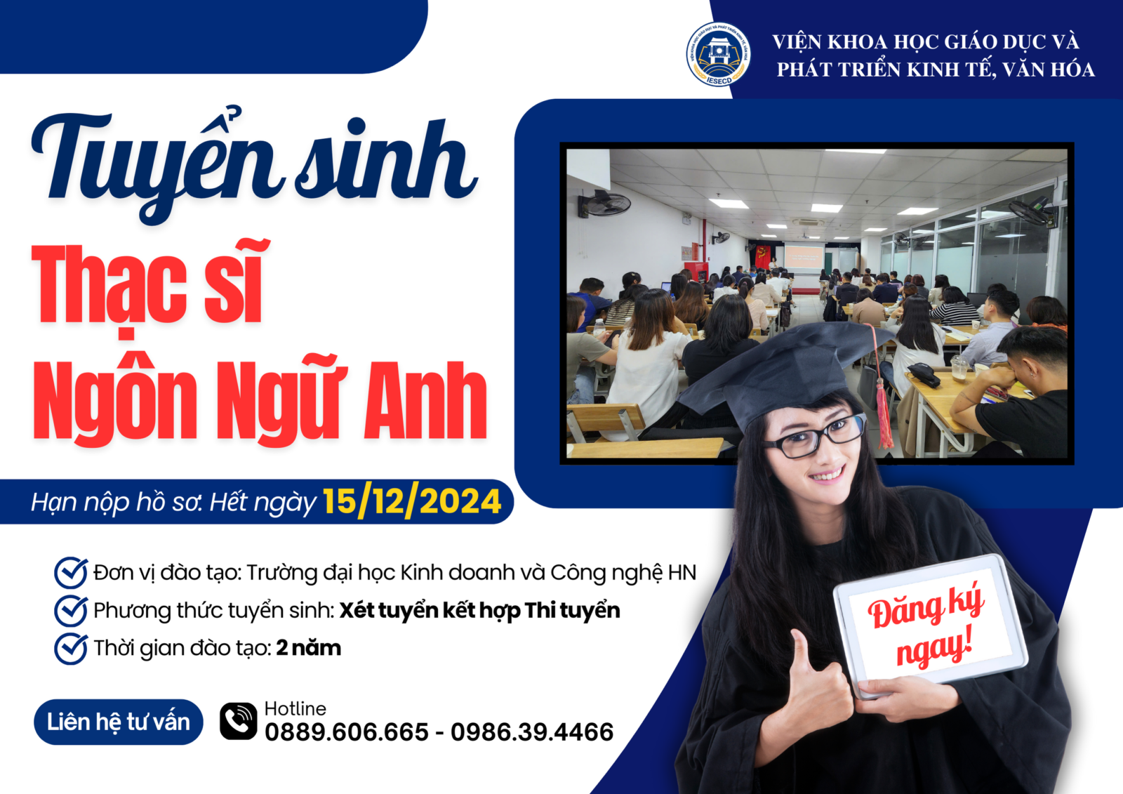 Tuyển sinh thạc sĩ ngành ngôn ngữ Anh