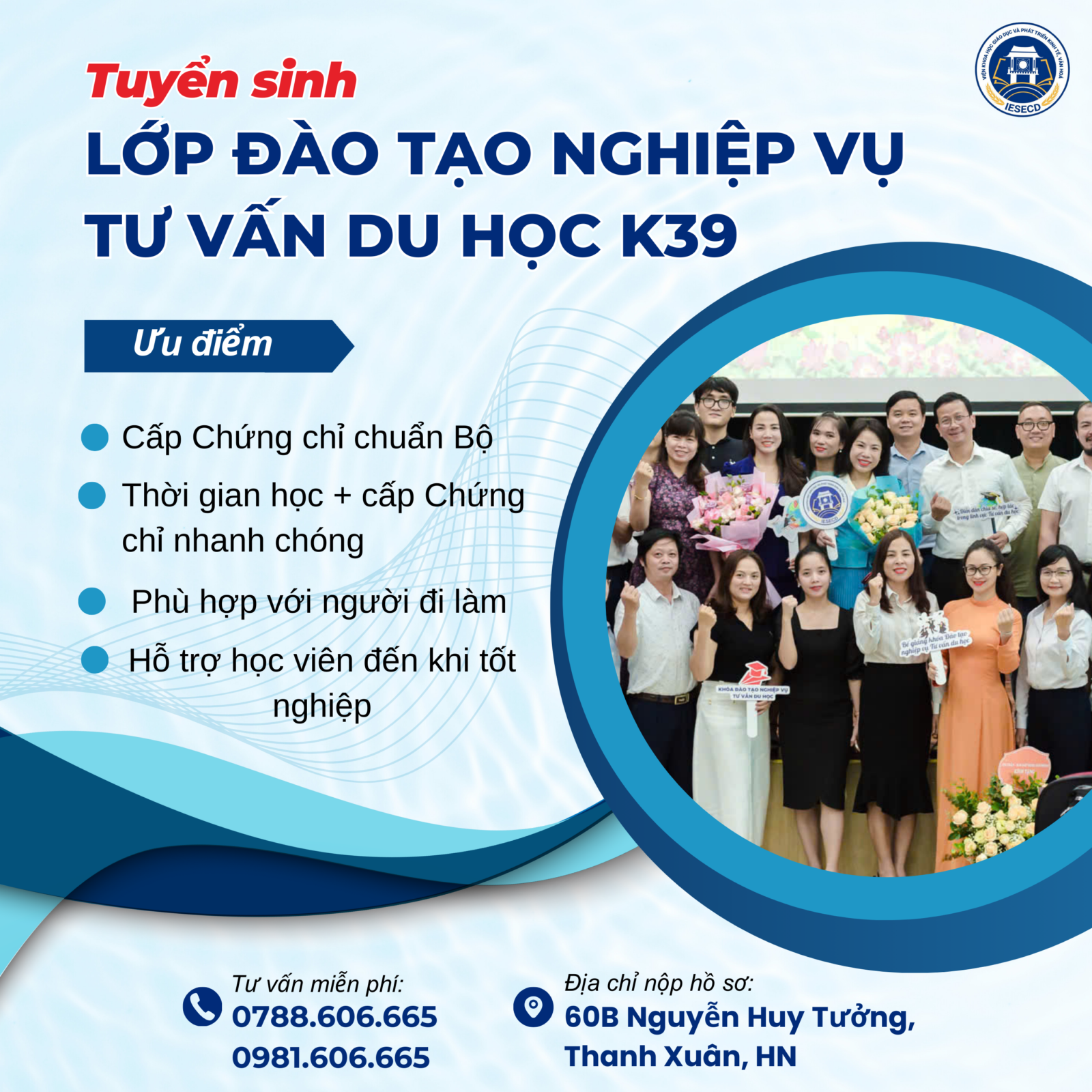 Đào tạo nghiệp vụ Tư vấn du học K39