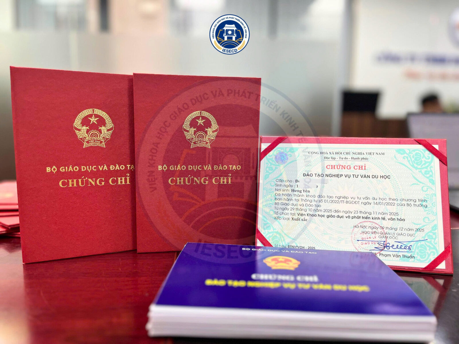 Chứng chỉ Đào tạo nghiệp vụ Tư vấn du học